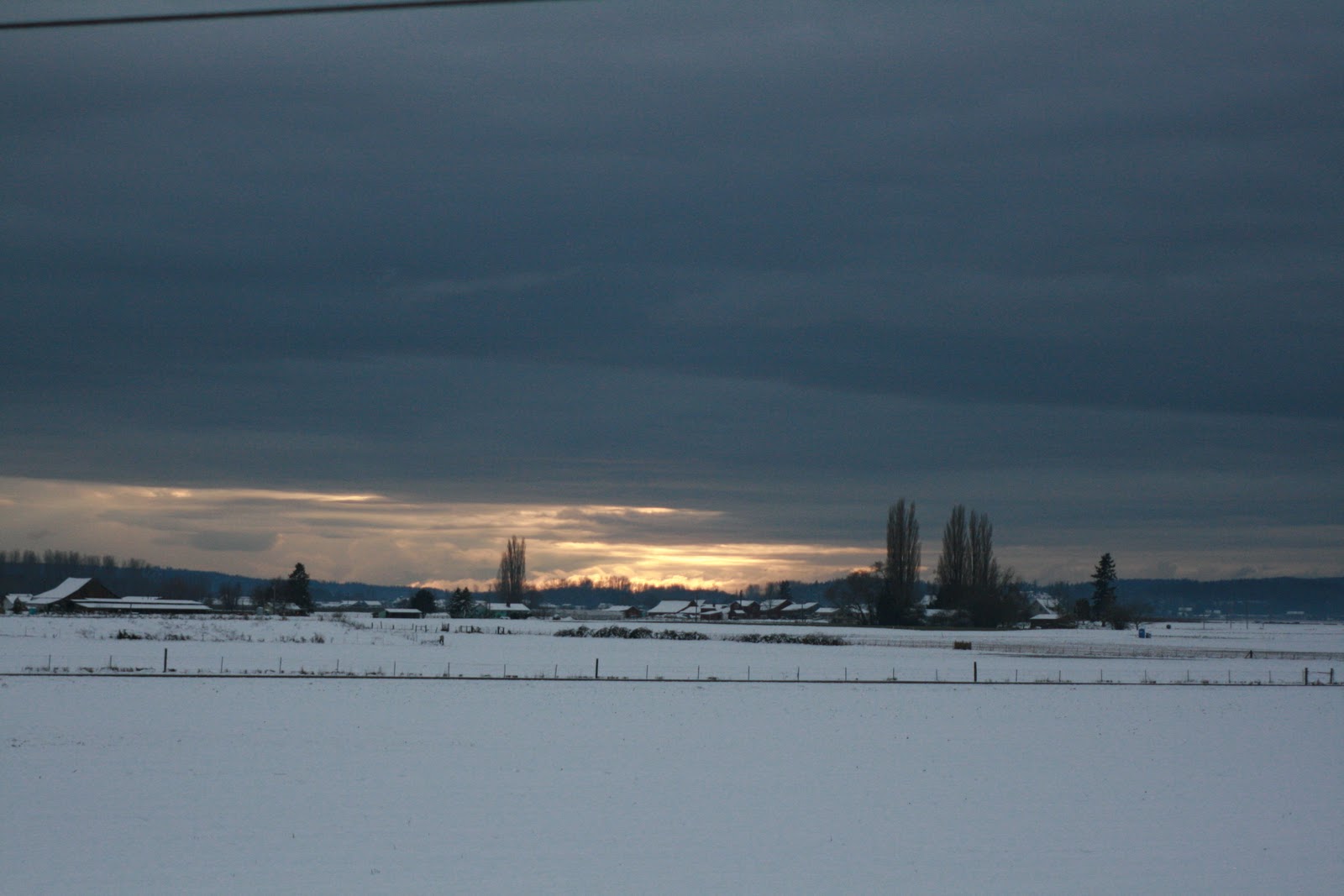 A snow covered field