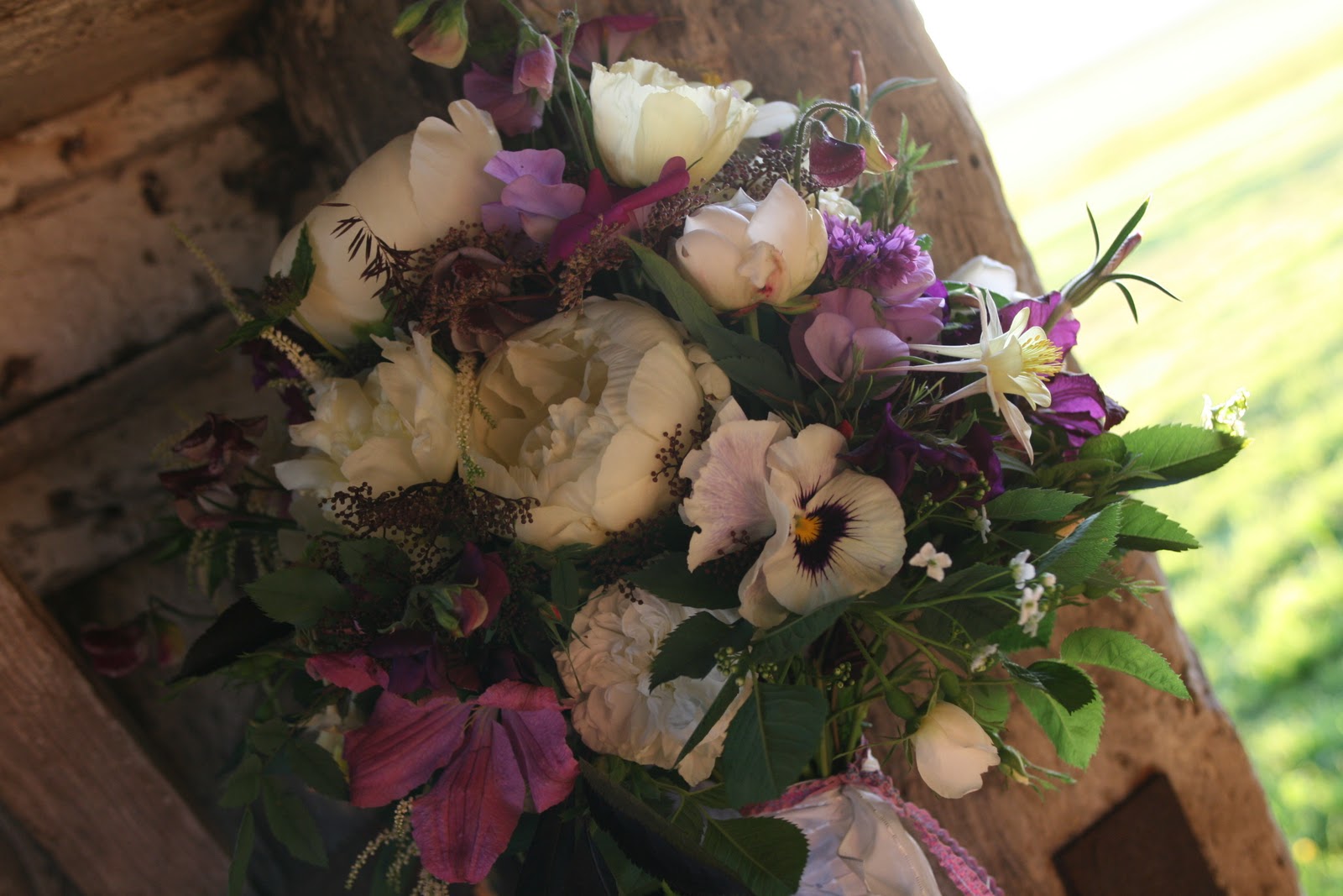 A bouquet of seasonal flowers