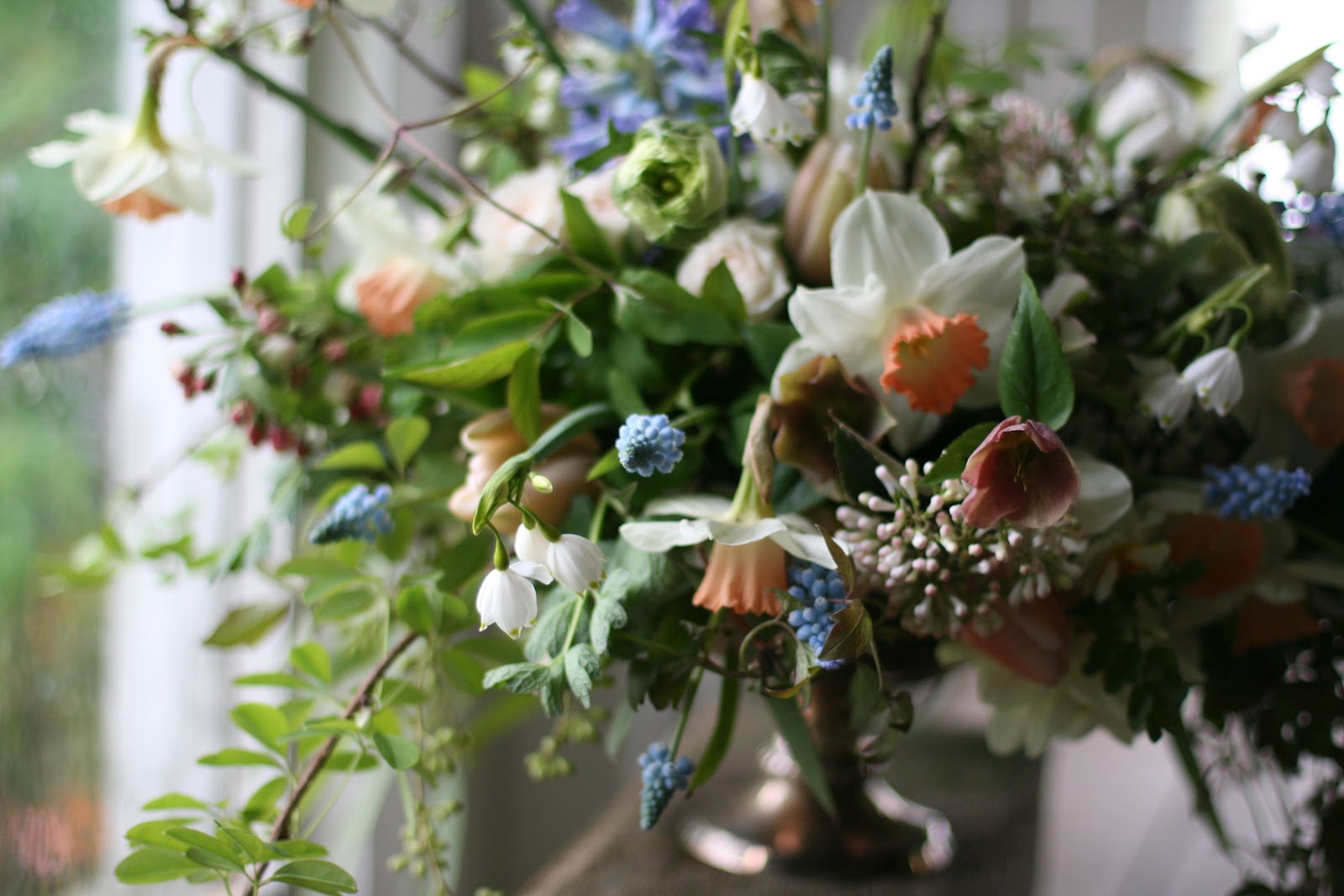 A seasonal flower arrangement
