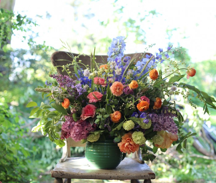 Floret spring delphinium bouquet