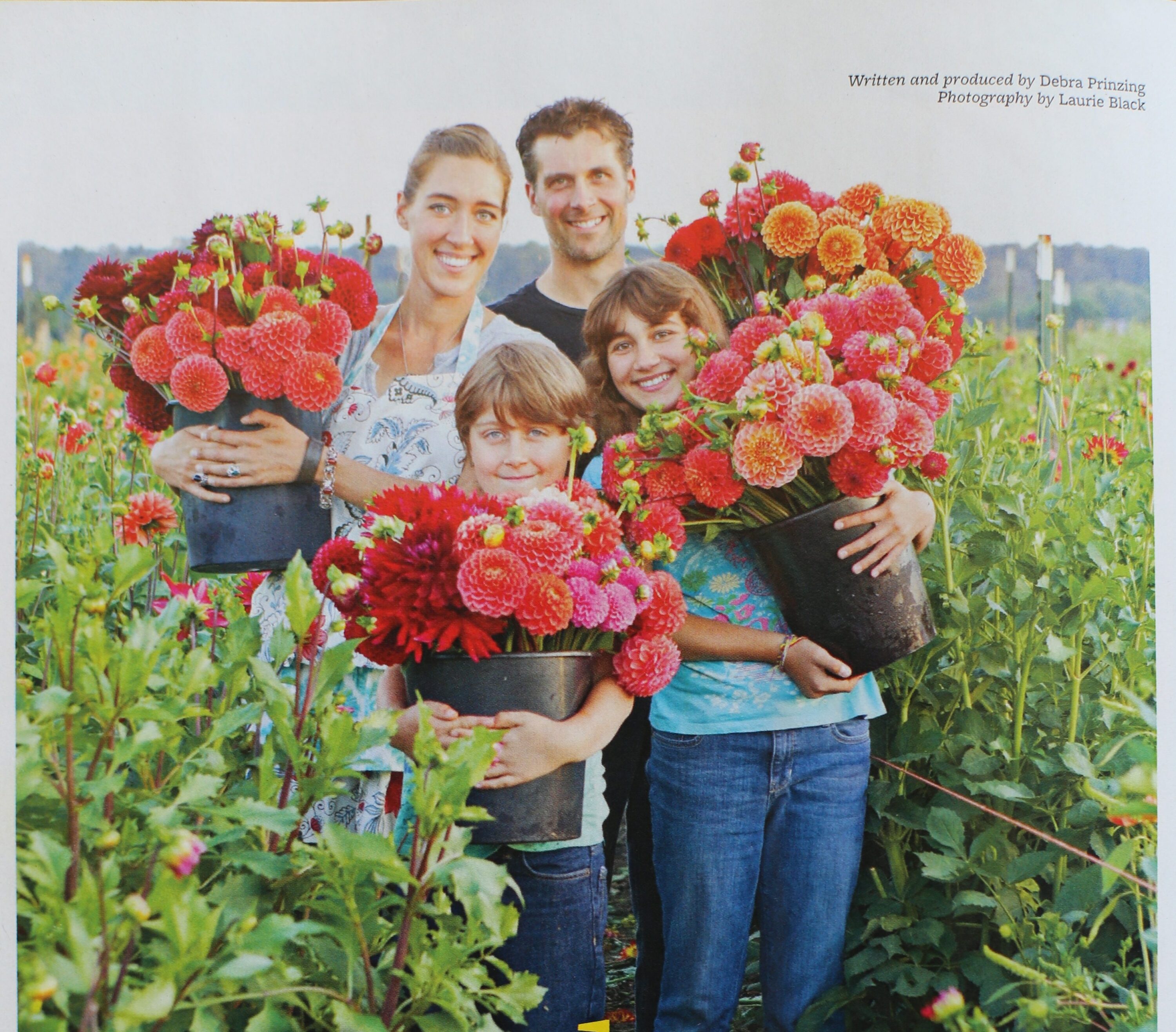 The Benzakein family in Country Gardens magazine