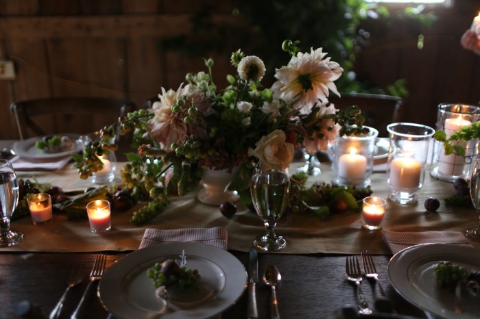 Florett flower workshop table decor