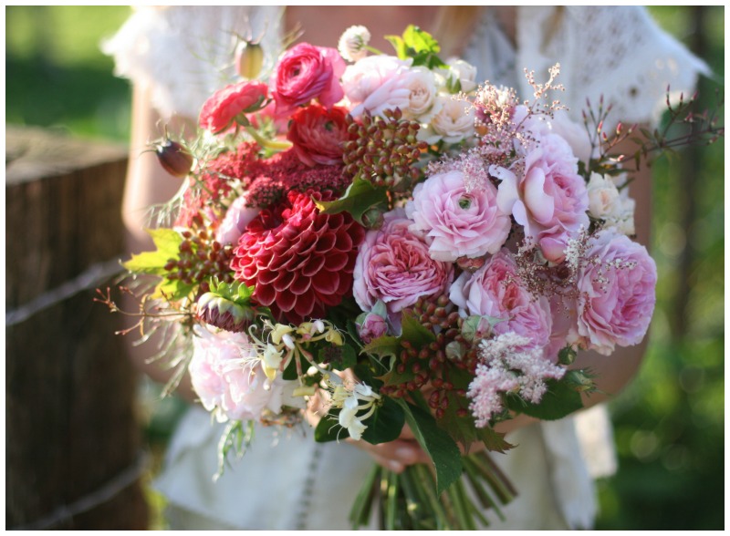 A seasonal flower arrangement