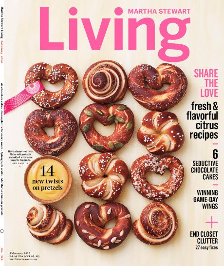 Martha Stewart Living February 2016 magazine cover