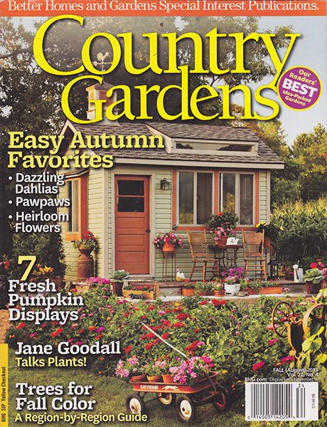 Country Gardens August 2013 magazine cover