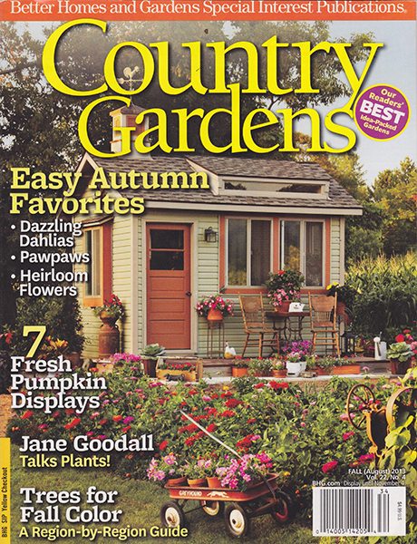 Country Gardens August 2013 magazine cover