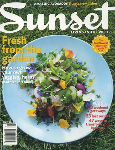 Sunset April 2009 magazine cover