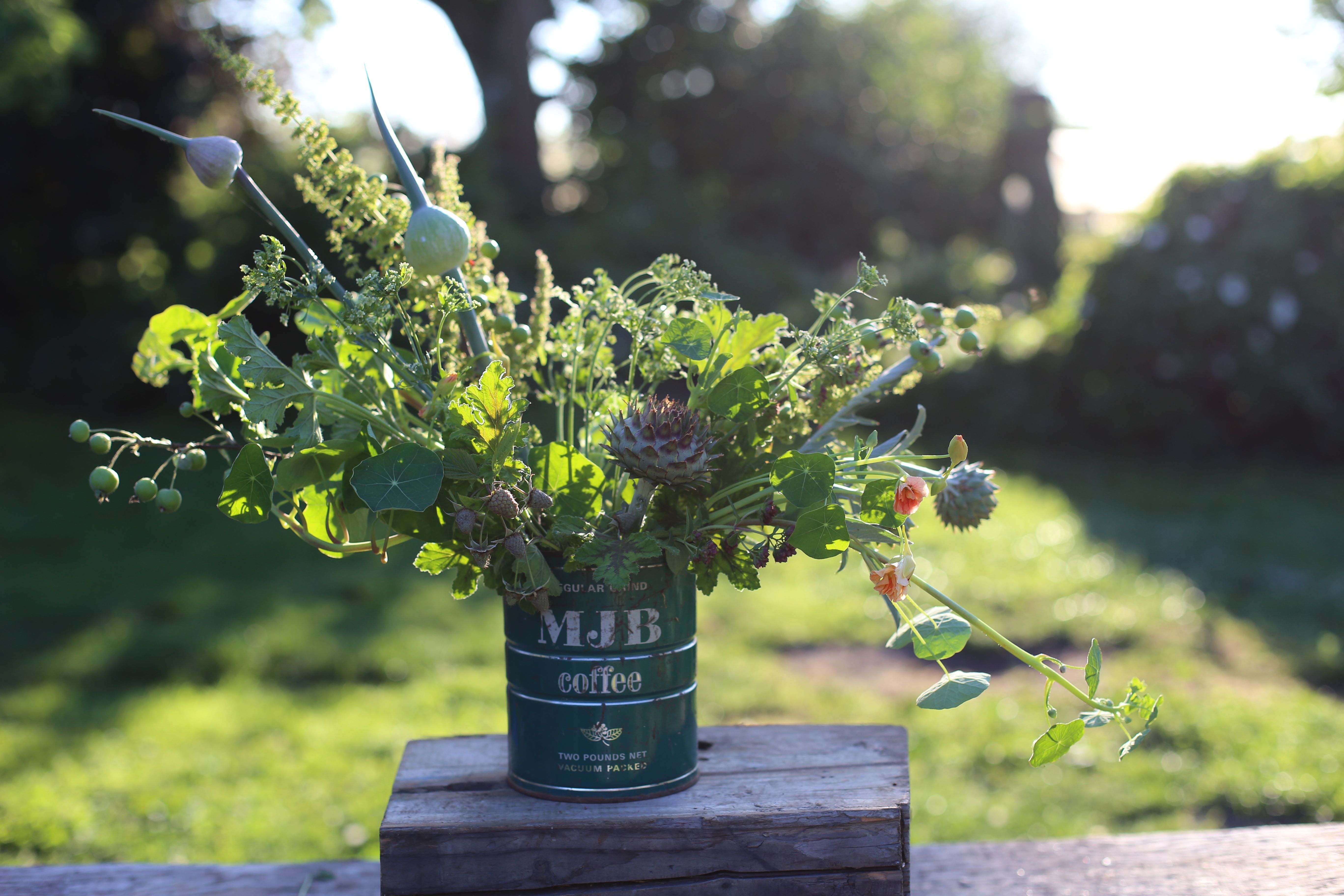 Edible flower infused bouquet