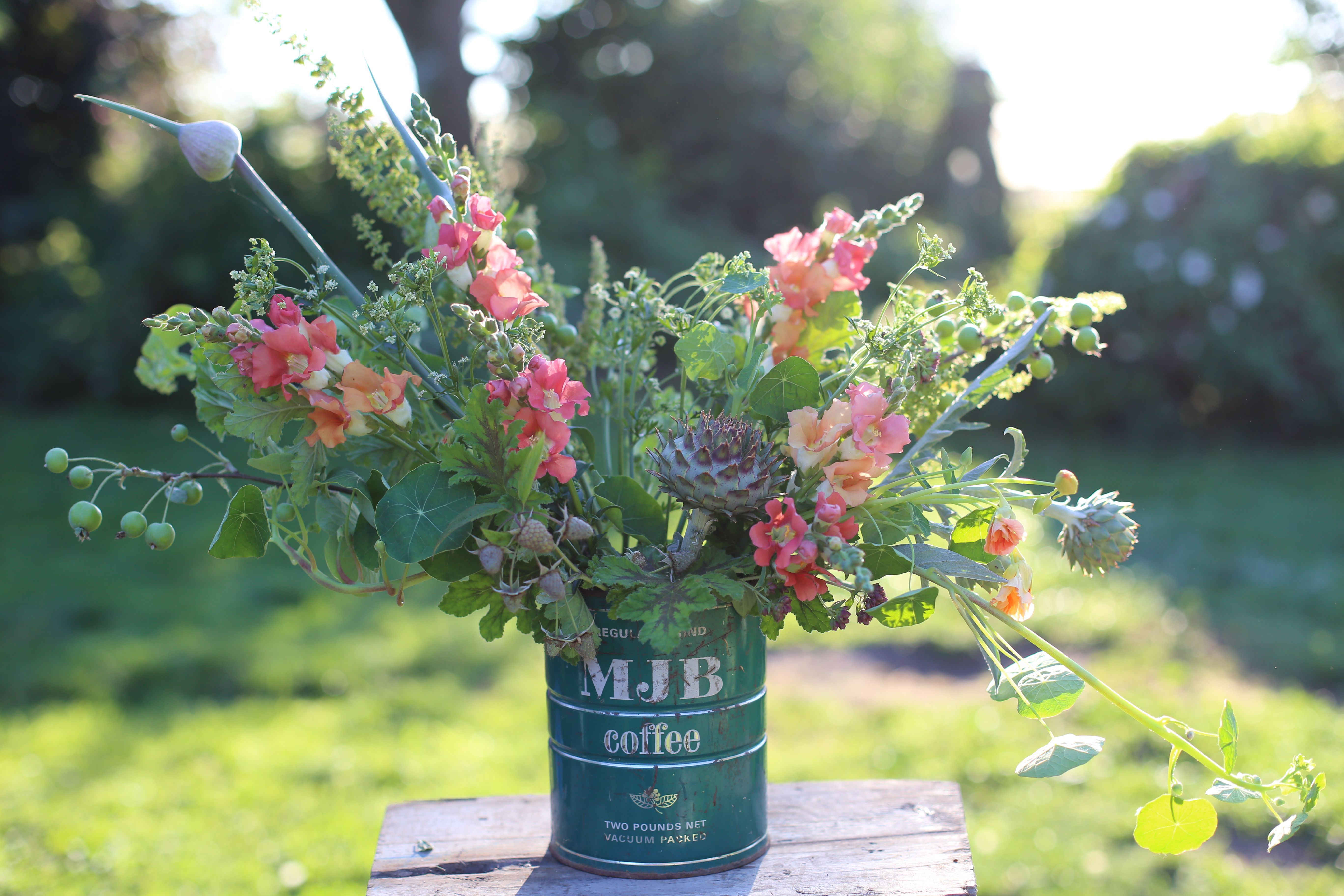 Edible flower infused bouquet