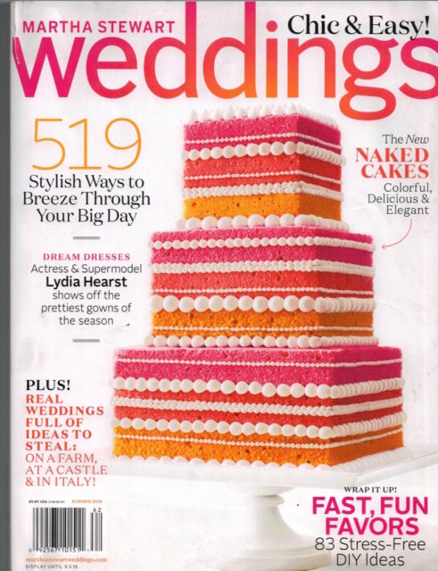 Martha Stewart Weddings Summer 2016 cover