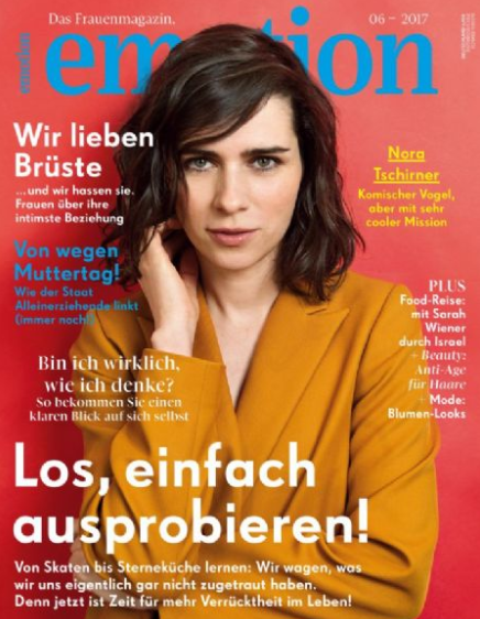 Emotion magazine June 2017 cover
