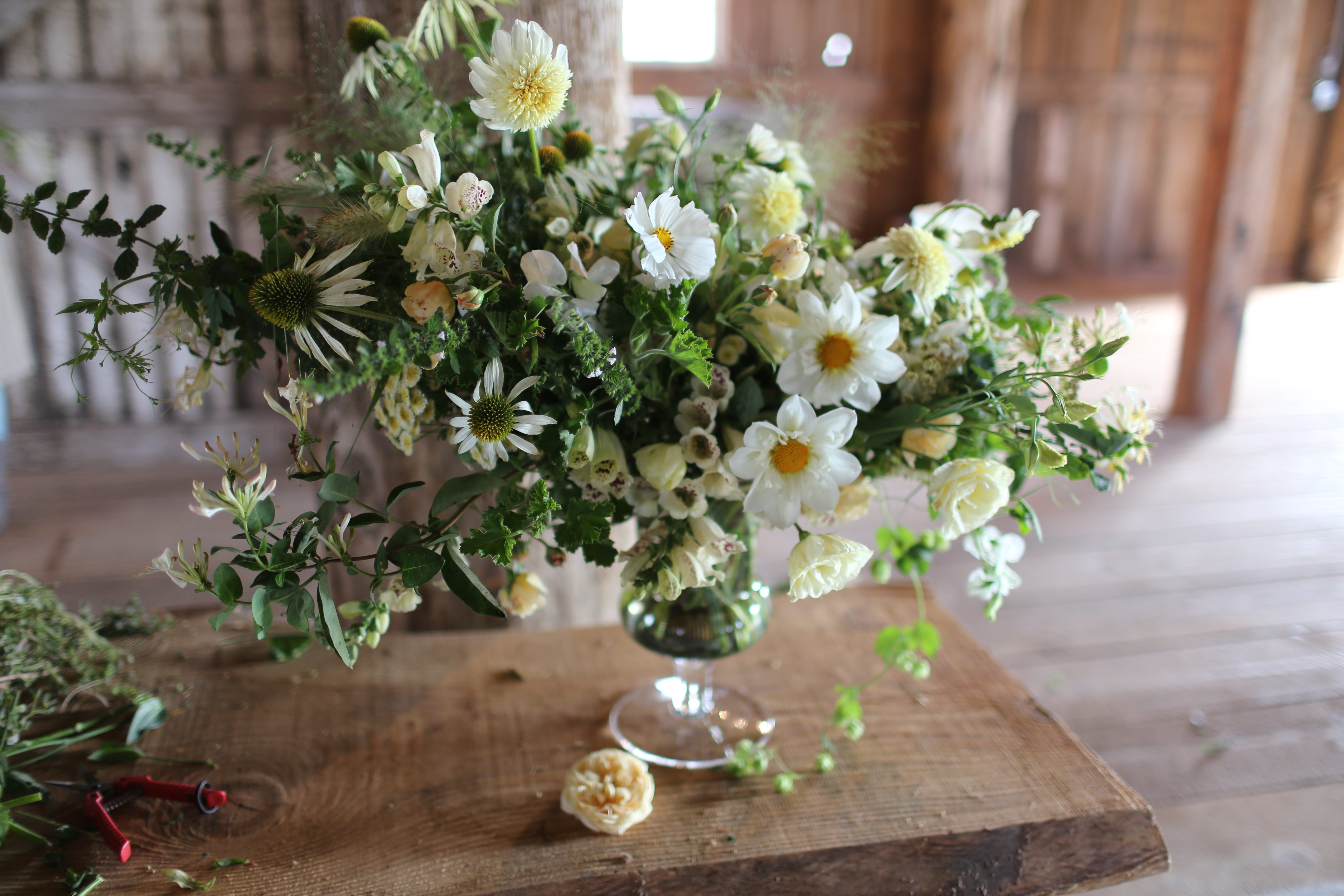 A flower arrangement on a table