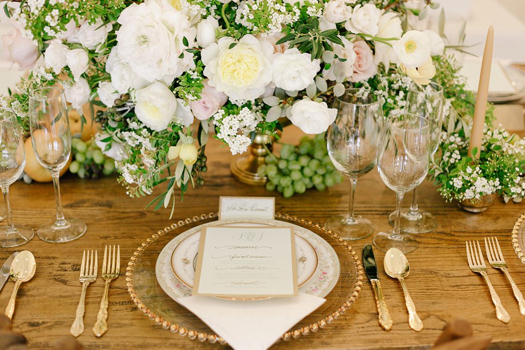 Haute Horticulture styled tablescape