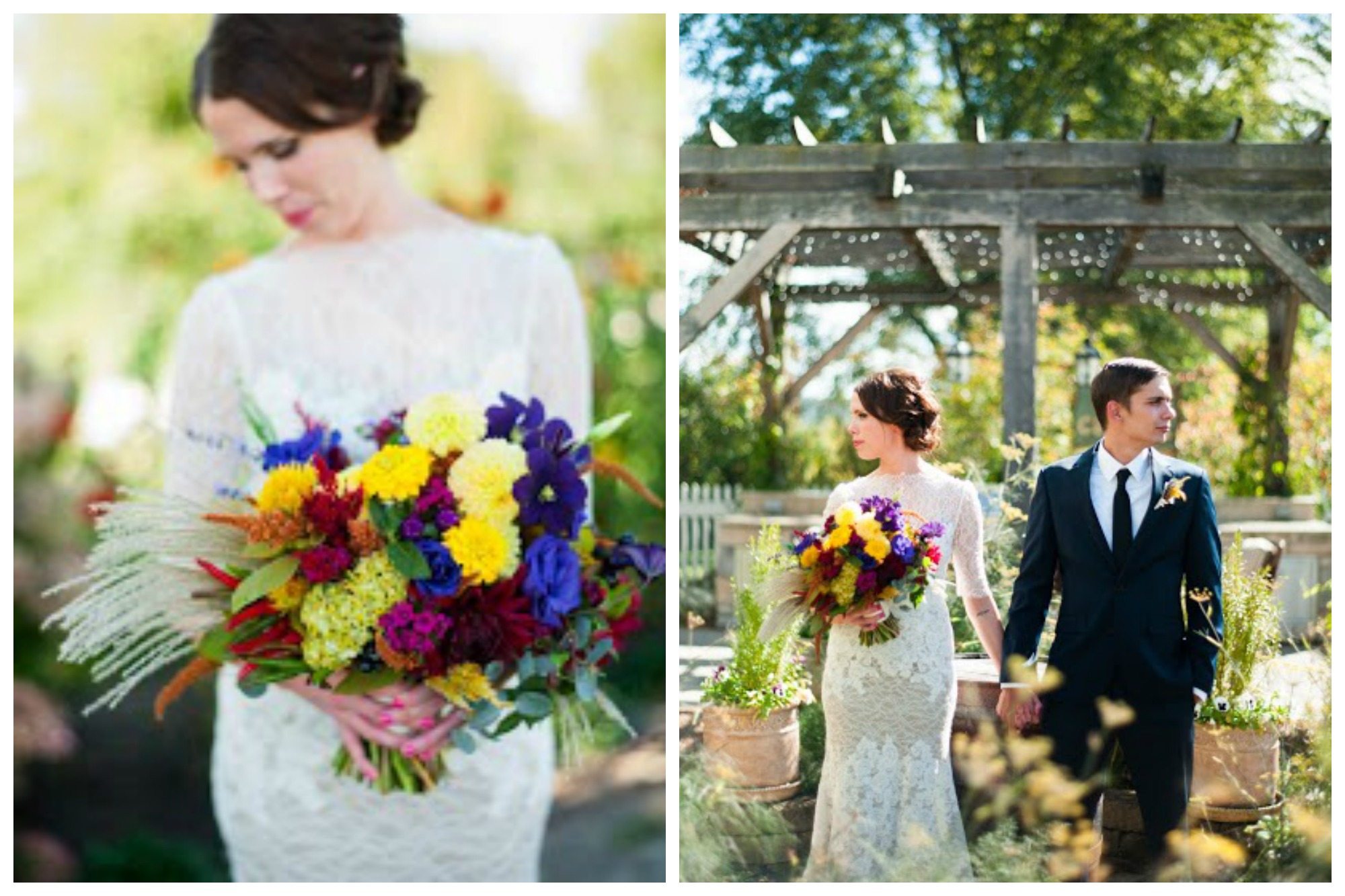 A bride and groom