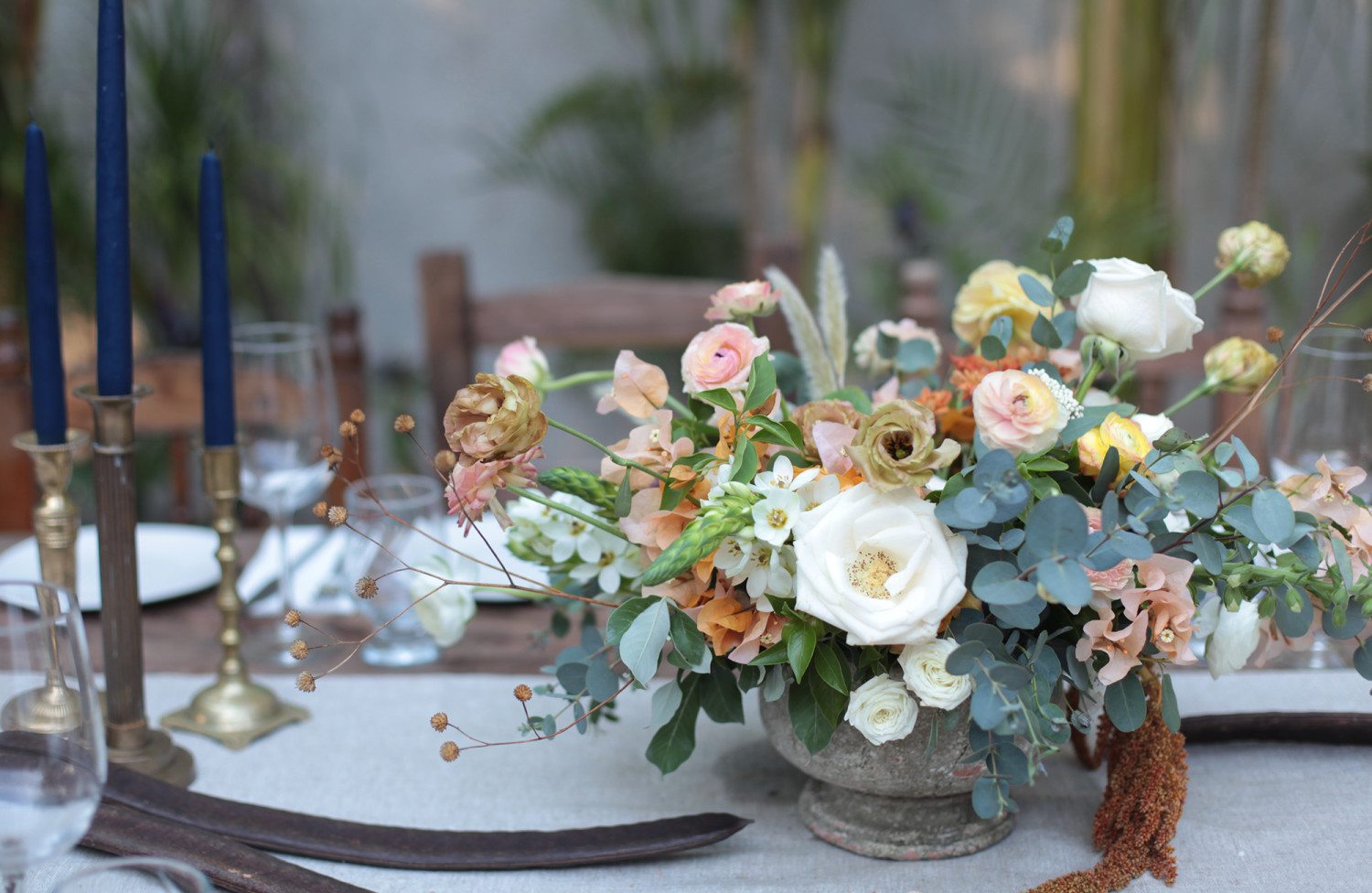 A flower arrangement on a table