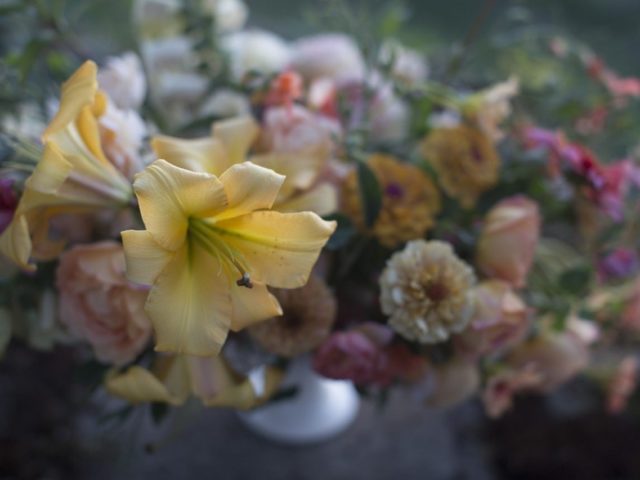 A seasonal flower arrangement
