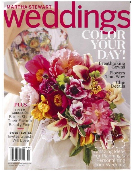 Martha Stewart Weddings Spring 2015 magazine cover