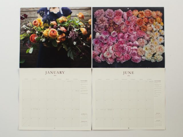 Floret 2016 wall calendar