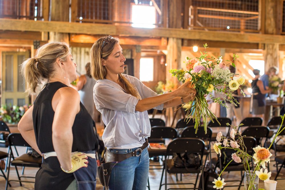 Erin Benzakein teaching a Floret workshop