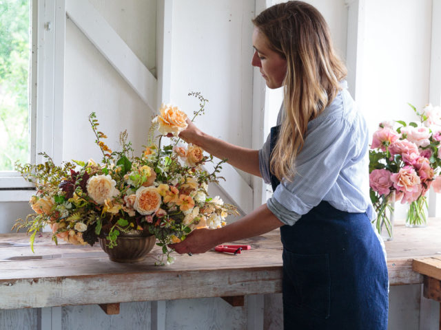 Erin Benzakein arranging flowers