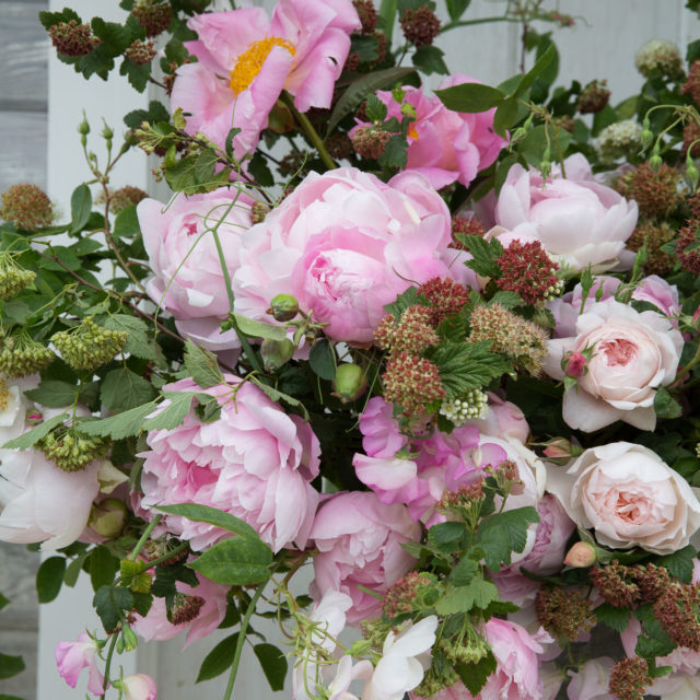 An pink flower arrangement