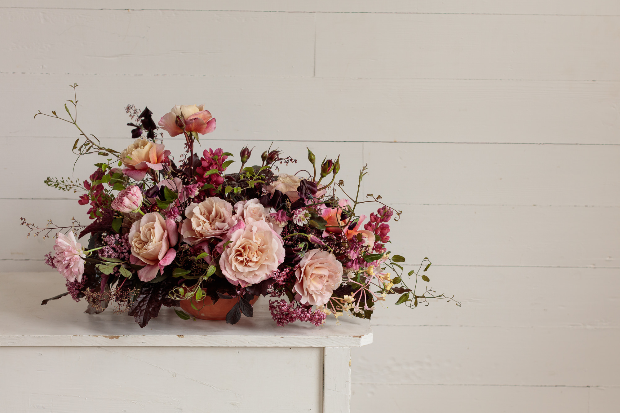 A low flower arrangement