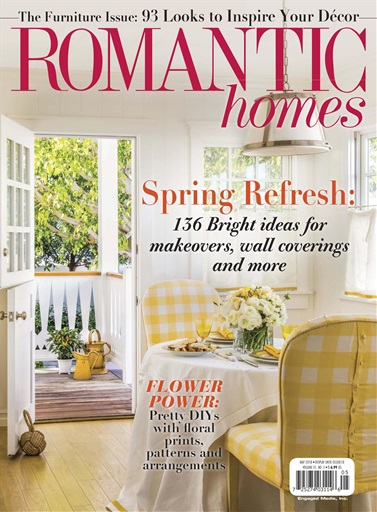 Romantic Homes magazine cover