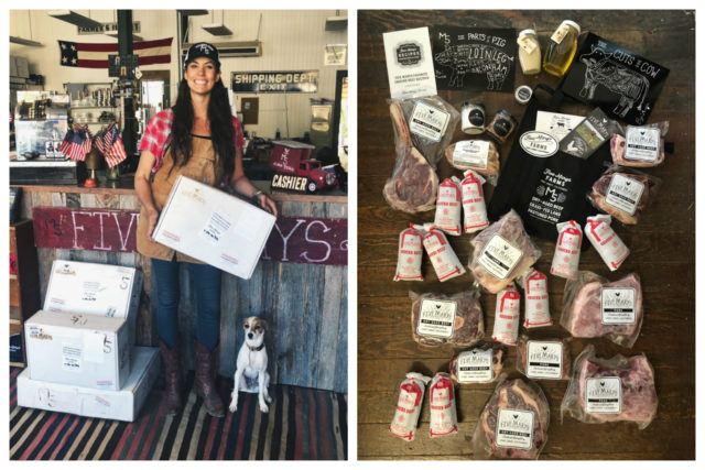 FiveMarys farm share packaging on Floret blog