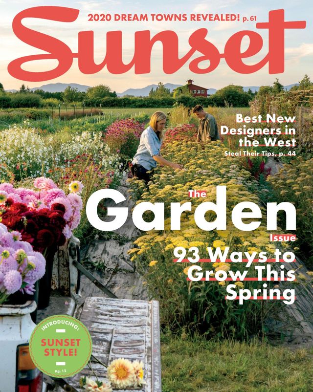Sunset Magazine cover featuring Floret