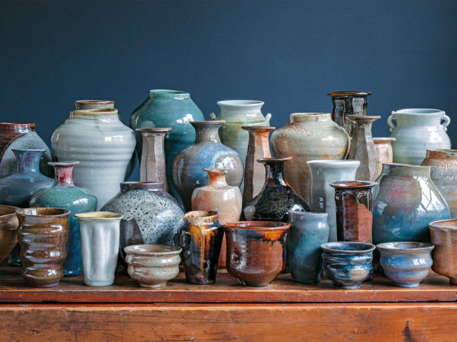 Frances Palmer glazed pottery