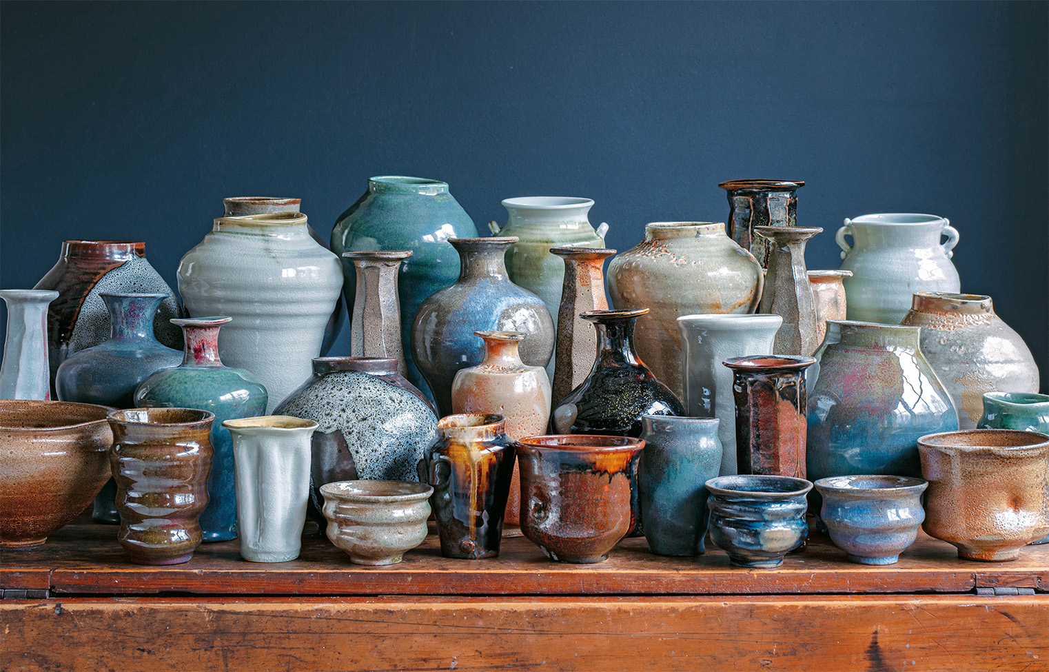 Frances Palmer glazed pottery
