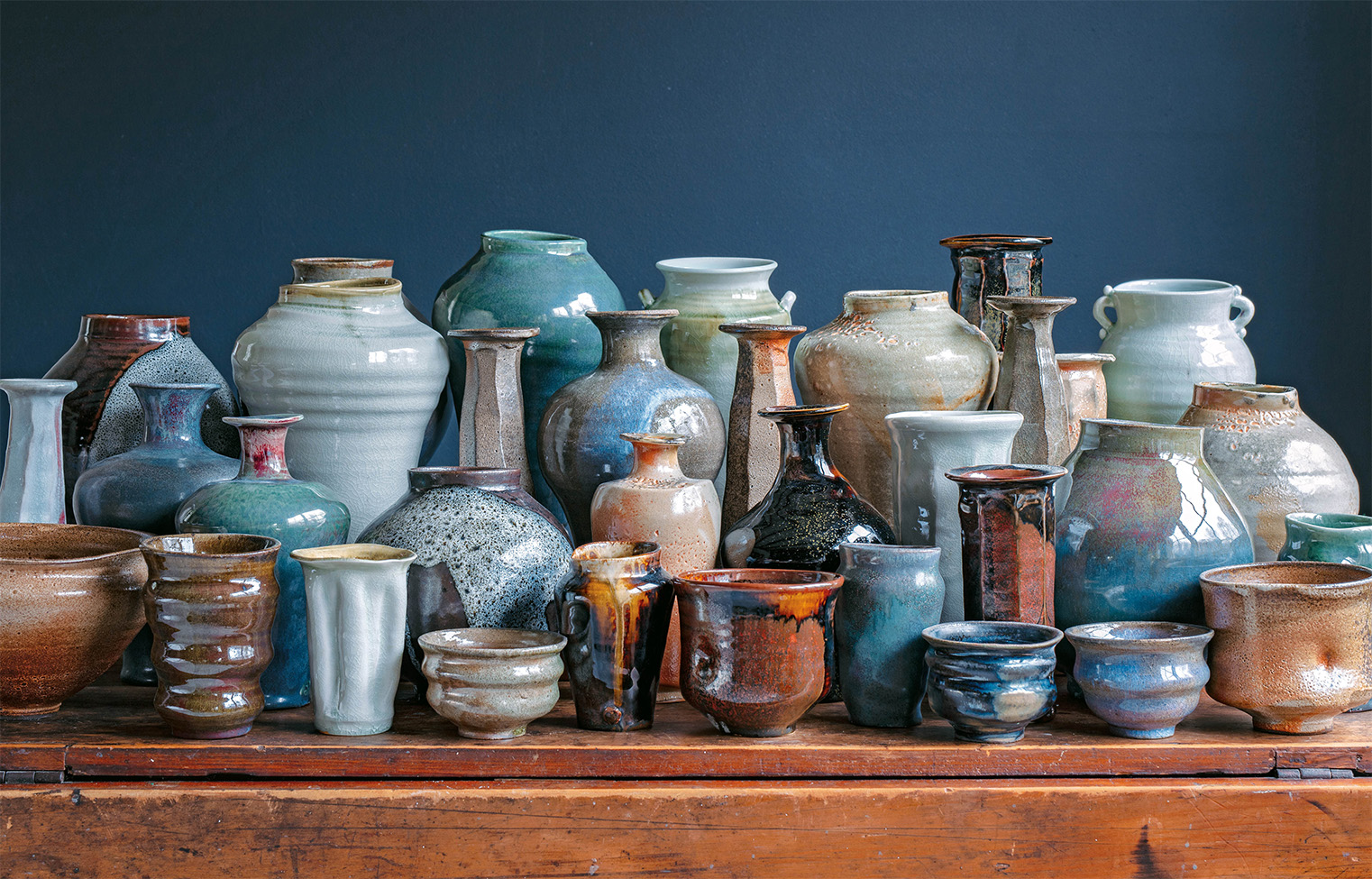 Frances Palmer glazed pottery