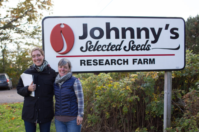 Erin Benzakein visiting Johnny's Selected Seeds