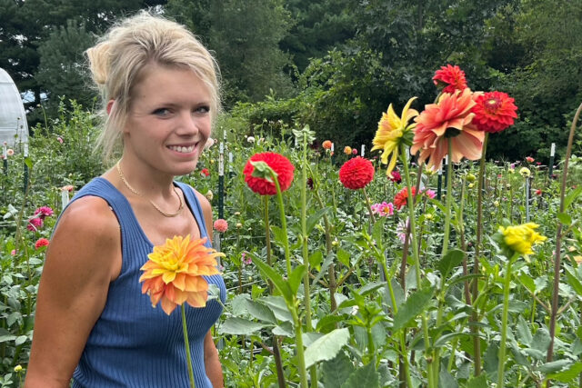 Amy Delaney of The Sleeping Bear Dahlia Farm