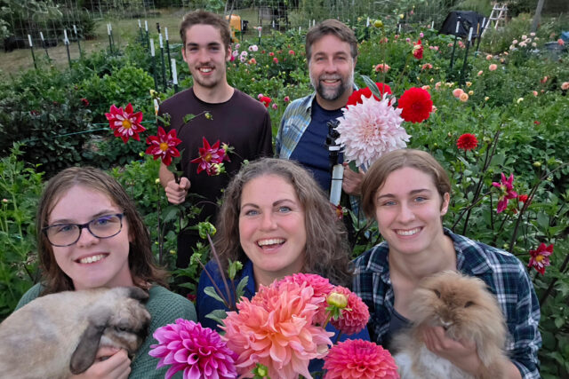 Heather and Andy of The Thicket on Hood Canal and their family
