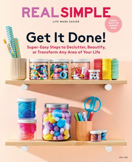 Real Simple magazine cover May 2021