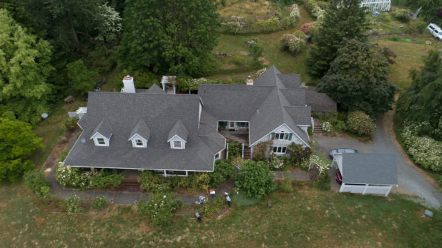 Aerial photo of Anne Belovich's property