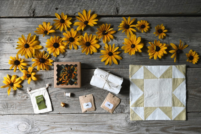 Natural Dye Check Kitchen Towels - Collective Seed & Supply Co.